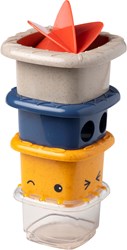 Tolo Bio juguete de baño vasos apilables sostenible educativo 4 piezas