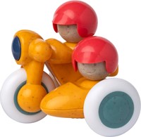 Tolo Bio moto de juguete con sidecar - juguete sostenible para bebés desde 1 año