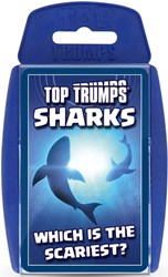 Winning Moves juego de cartas Top Trumps tiburones juego educativo