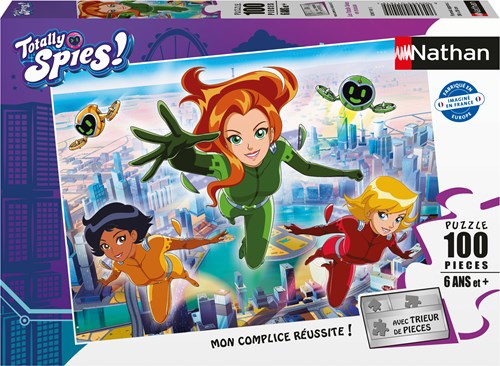 Nathan rompecabezas Totally Spies on a Mission 100 piezas cartón niños-2