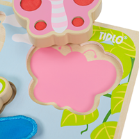 Tidlo puzzle de madera - juguete educativo de insectos para niños-3