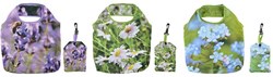 Esschert Design bolsa de la compra plegable primavera verde impermeable