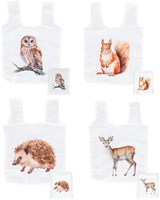 Esschert Design bolsa plegable bosque - bolsa de compras colorida