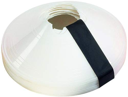 Precision conos de entrenamiento set de 10 blanco - accesorios deportivos - 20 cm