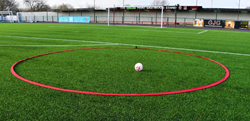 Precision aro de entrenamiento fútbol Tiki Taka - diámetro 20ft rojo