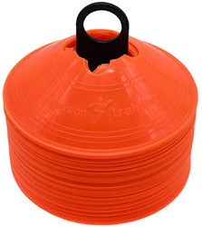 Precision conos de entrenamiento - naranja - 50 piezas - marcadores deportivos