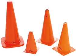 Precision conos de entrenamiento naranja set de 4 - 9 pulgadas