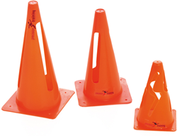 Precision conos flexibles naranja set de 4 - material de entrenamiento 12 pulgadas