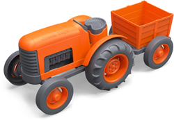 Green Toys Tractor Naranja