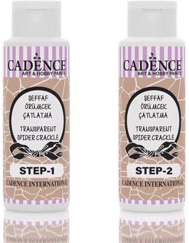 Cadence medium craquelé transparente spider crackle 3016 pintura manualidades 70 ml