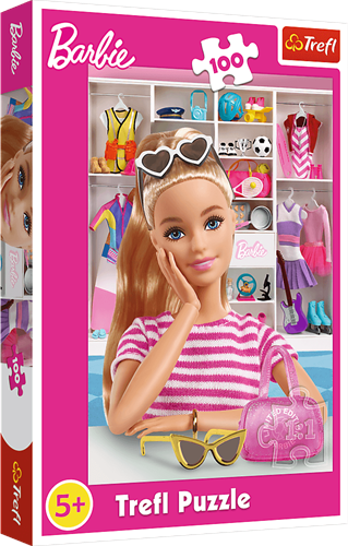 Trefl puzzle Barbie 100 piezas - puzzle infantil colorido de cartón