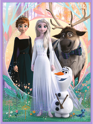Trefl puzzle Disney Frozen 2 Princesas en su reino - juego memo 2en1-2