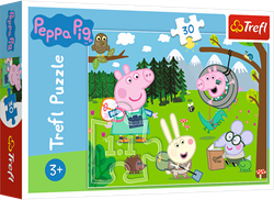 Trefl puzzle Peppa Pig aventura en el bosque 30 piezas cartón