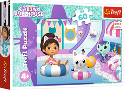 Trefl puzzle Gabby's Dollhouse piscina - 60 piezas puzzle infantil
