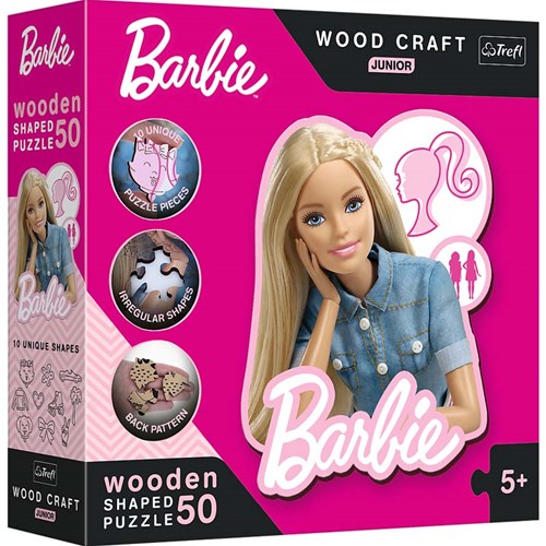 Trefl puzzle de madera junior - Barbie 50 piezas - Wood Craft