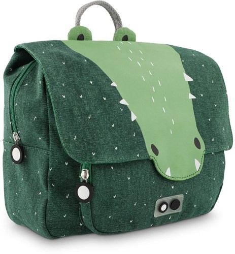 Trixie mochila escolar Mr. Crocodile - bolsa infantil verde repelente al agua-3