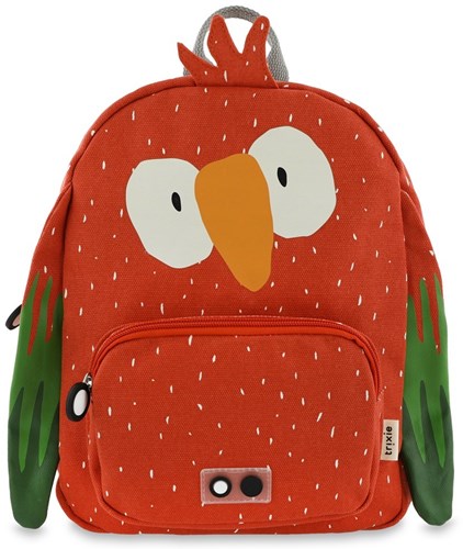 Trixie mochila infantil Mr. Parrot - colorida mochila escolar loro