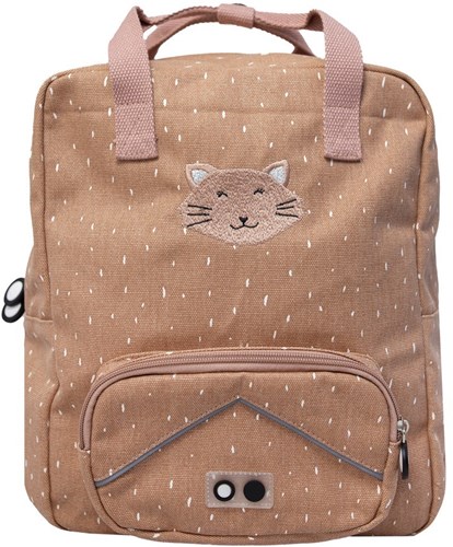 Trixie mochila grande - mochila escolar Mrs. Cat para niños y libros A4