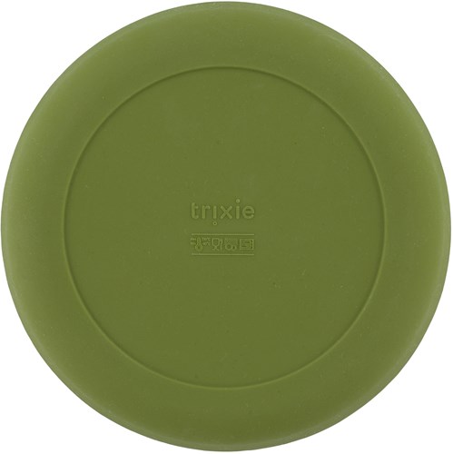 Trixie plato infantil de silicona Mr. Dino - verde - vajilla segura