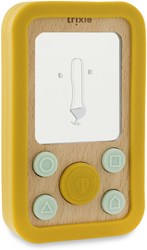 Trixie teléfono de madera para bebé con silicona - juguete educativo Mr. Lion