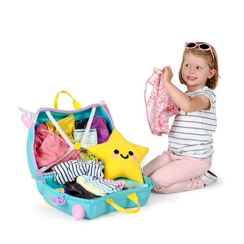 Trunki Ride-on Reiskoffer incl. stickers - Eenhoorn Una