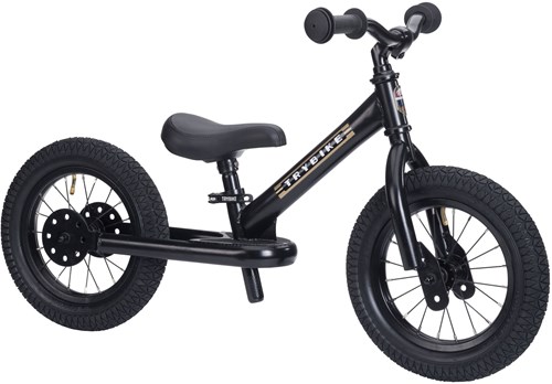 Trybike bicicleta de equilibrio Steel negro - bici infantil dos ruedas Trybike loopfiets Steel zwart - tweewieler