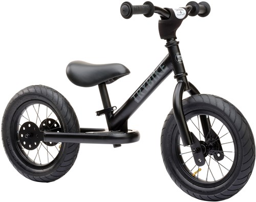 Trybike bicicleta de equilibrio 2-en-1 acero - Negro - Bicicleta infantil - 12 pulgadas Trybike steel 2-in-1, all black edition-2