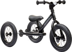 Trybike bicicleta de equilibrio 2-en-1 acero - Negro - Bicicleta infantil - 12 pulgadas Trybike steel 2-in-1, all black edition