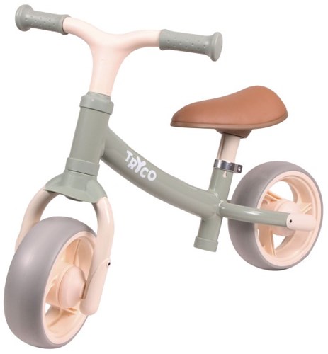 Tryco bicicleta de equilibrio Rocky - bici verde para niños pequeños