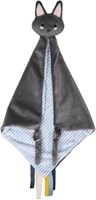 Tryco manta de peluche murciélago Bruce mantita bebé gris suave-2