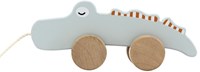 Tryco juguete de arrastre de madera cocodrilo - juguete de madera para bebés