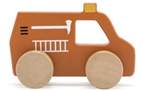 Tryco camión de bomberos de madera juguete - camión de bomberos de madera para niños-2