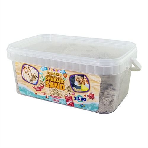 Tuban arena cinética - arena natural 2,5 kg en recipiente reutilizable-2