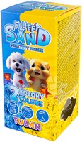 Tuban arena cinética Fluffy Sand - azul y amarillo - 2 x 70 g arena de juego