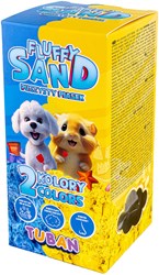 Tuban arena cinética Fluffy Sand - azul y amarillo - 2 x 70 g arena de juego