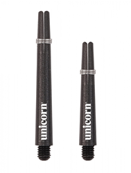 Unicorn ejes de dardos Gripper 3 Small Thread negro corto 3 unidades