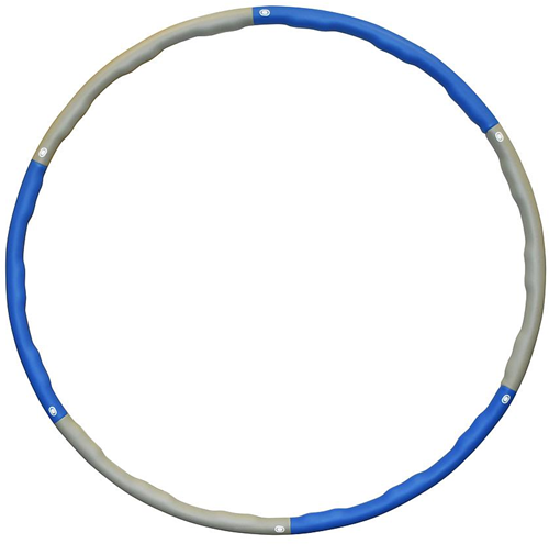 Urban Fitness aro hula hoop con peso - 1,5kg - accesorio fitness azul