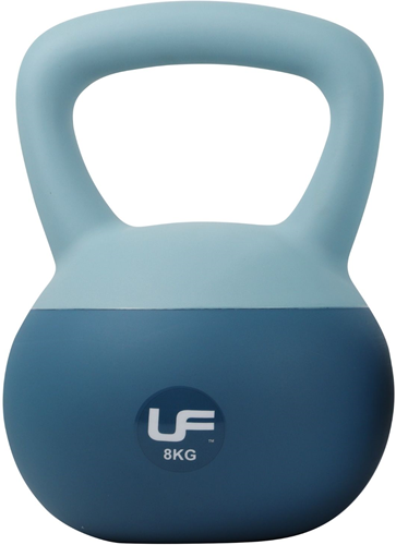 Urban Fitness kettlebell azul 8kg - peso fitness soft touch