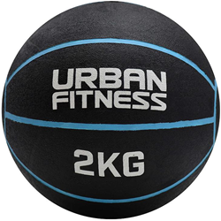 Urban Fitness balón medicinal azul - 2kg pelota de entrenamiento fitness