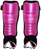 Uwin espinilleras hockey rosa-morado-negro small para niños