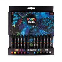 Posca lápices de colores set - 12 piezas - lápices creativos surtidos