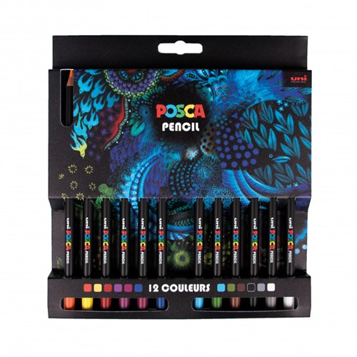 Posca lápices de colores set - 12 piezas - lápices creativos surtidos