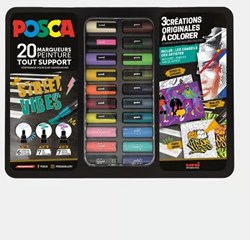 Posca estuche rotuladores pintura Street Vibes 20 piezas set creativo
