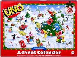 Mattel calendario de adviento UNO juego de cartas para niños y familia