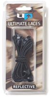 Ultimate Performance cordones elásticos negros - reflectantes - 118 cm