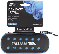 Trespass toalla de microfibra Compatto azul - secado rápido y compacta