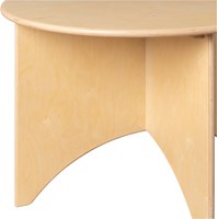 Van Dijk Toys mesa redonda de madera para niños, diámetro 75 cm, altura 60 cm-2