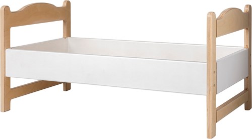 Van Dijk Toys cama de muñecas de madera / cama de muñecas - Blanco (Calidad de cuidado infantil) Desmontado-2