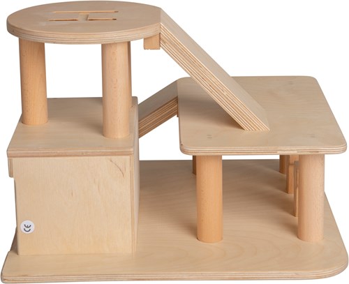 Van Dijk Toys garaje de juguete de madera con helipuerto - Natural (Calidad de cuidado infantil)-3