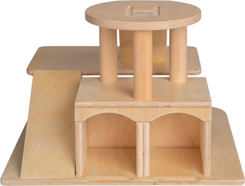 Van Dijk Toys garaje de juguete de madera con helipuerto - Natural (Calidad de cuidado infantil)-2